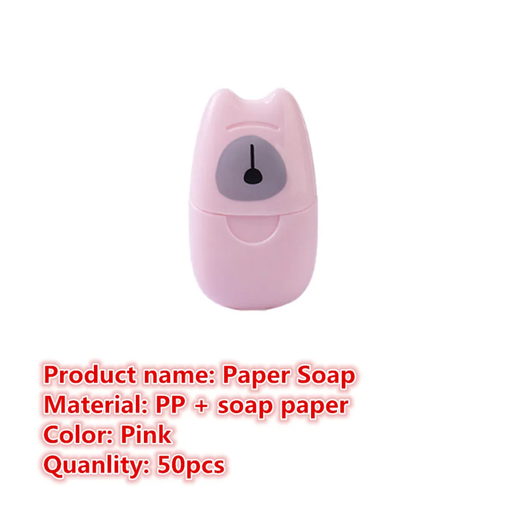 Paper Soap-Pink Новинка, аксессуары для путешествий, одноразовые сжатые полотенца для зубных щеток, бумажное мыло, покрывало для унитаза, покрывало для кровати, одеяло для отеля, на открытом воздухе - Цвет: Paper Soap-Pink