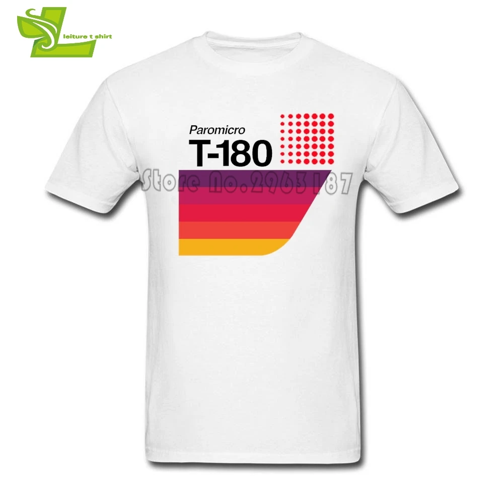 Мужская футболка с коротким рукавом и кассетной лентой 100% хлопок|Мужские