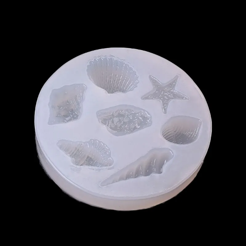 Epoxy Clear Silicone Resin Liquid Mold Shell Conch Starfish Pendant Casting Beads Crystal Molds DIY Jewelry Making Tool Craft | Дом и сад