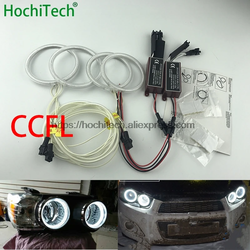 HochiTech для Chevrolet Chevy Aveo 2011 2014 Автомобильный Стайлинг белый 6000K CCFL фасветильник гало