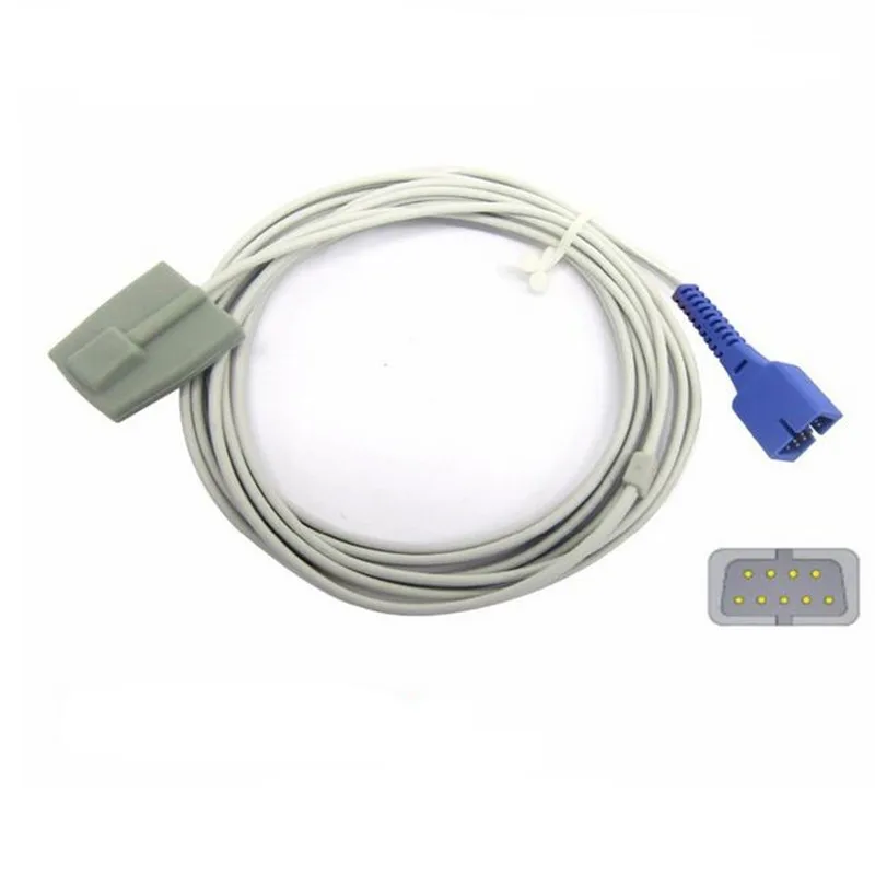 

Compatible for Nellcor DS-100A Spo2 Sensor with Oximax Tech Pediatric Softtip Silicone Spo2 Sensor for Pulse Oximeter 9pin 1M