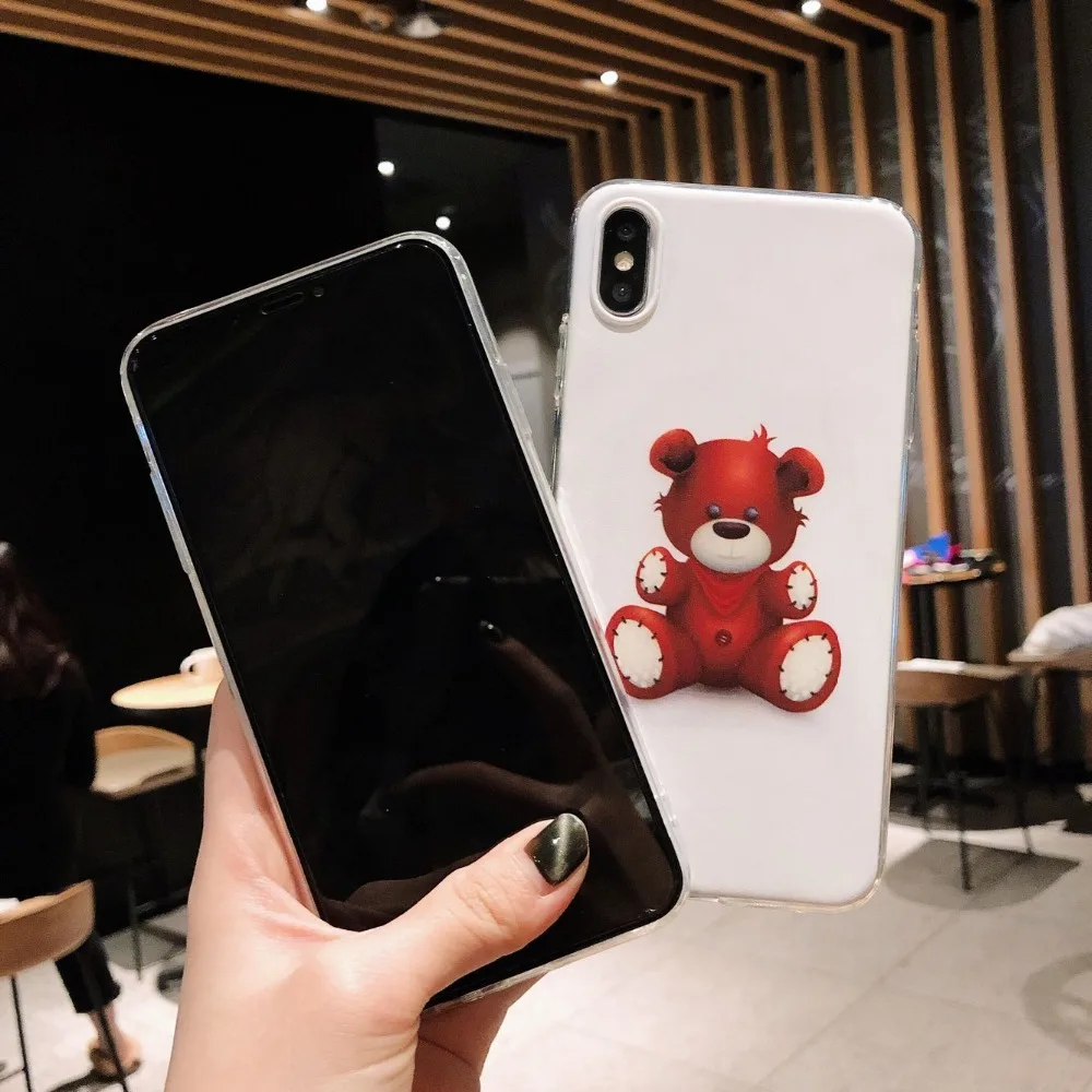 Модный ТПУ для iphone 6 s/6 splus 7 7plus 8 8plus X XR XSMAX Мягкий противоударный чехол роскошный