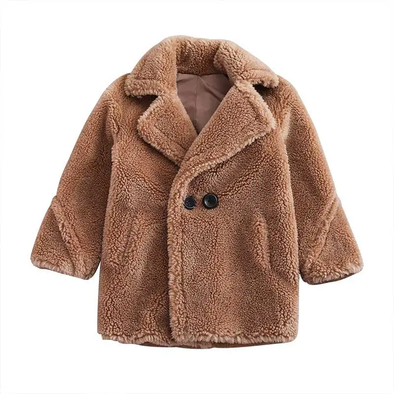 2018 меховые пальто для девочек короткая верхняя одежда из натуральной шерсти