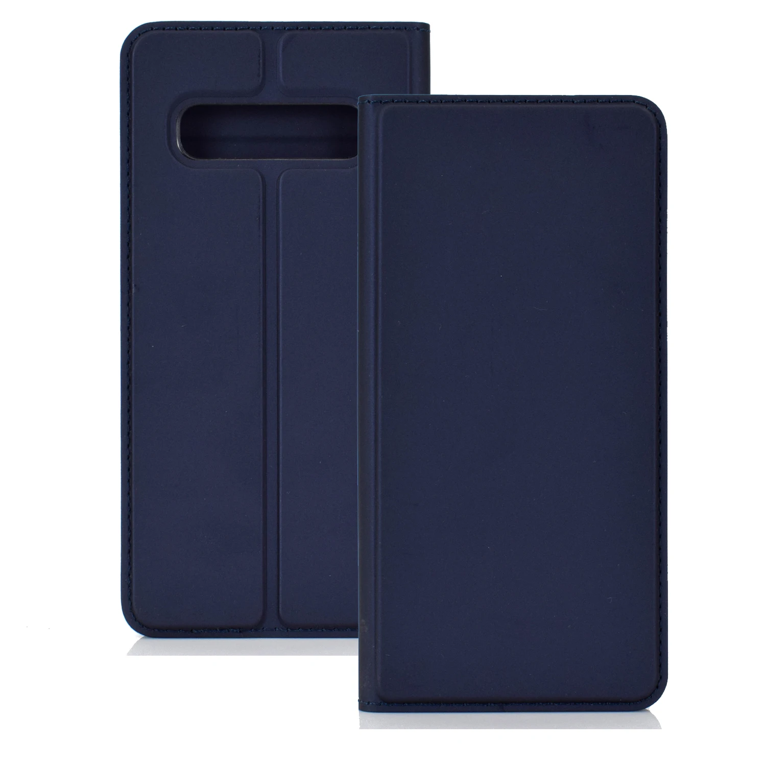 Ультратонкий Мягкий чехол-книжка из гладкой кожи на магните для samsung Galaxy S10 S9+ S8 A50 A70 A8 держатель для карт с подставкой