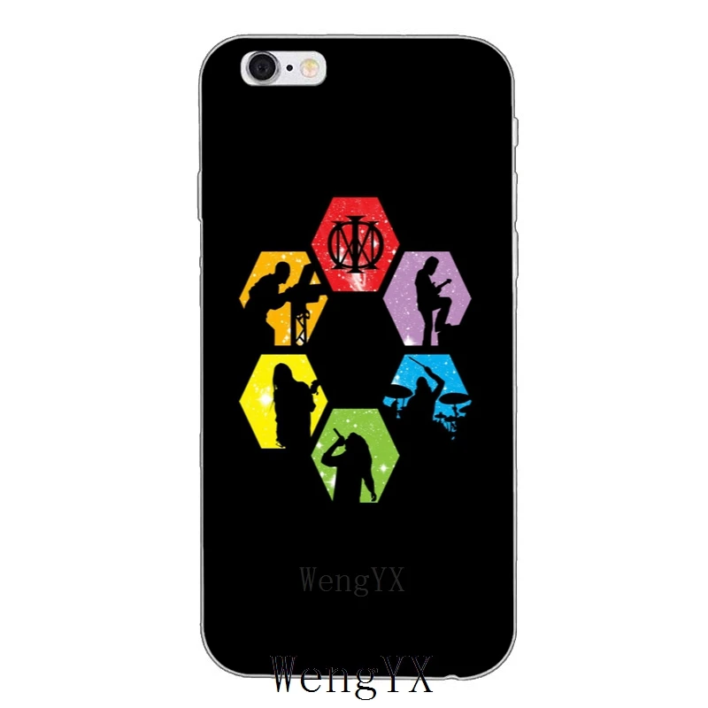 Тонкий силиконовый мягкий чехол для телефона с логотипом dream theater iPhone 4 4s 5 5s 5c SE 6 6s
