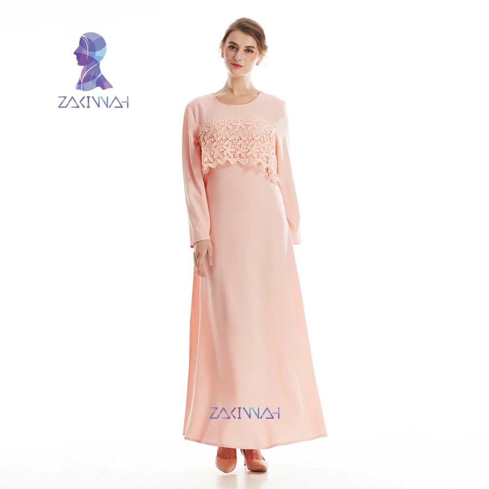 Zakiyyah модная мусульманская абайя одежда для женщин кружево Дубай Абая кафтан