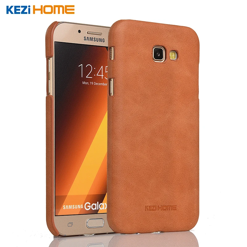 KEZiHOME матовая натуральная кожа твердая задняя крышка для Samsung Galaxy A3 2017/a5 2017/A7 2017