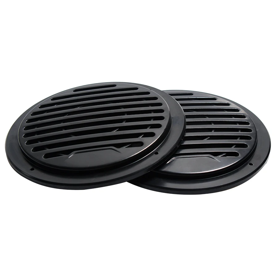 

2PCS 3 INCH 4.5 INCH Speaker Plastic Mesh Cover Audio Decorative Ring Grill Mesh Enclosure Net Protective Cover Subwoofer DIY