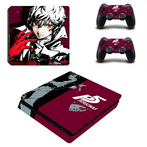 Persona 5 королевская PS4 тонкая наклейка для sony playstation 4 консоль и контроллер для Dualshock 4 PS4 тонкая наклейка - Цвет: YSP4S-1057