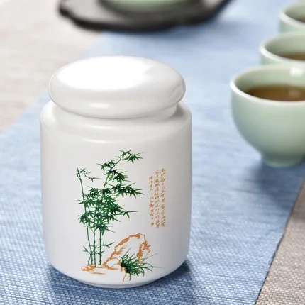 yaguangbaizhuzi Фарфоровая чайная коробка Exquisi, керамическая банка для чая с фиолетовым песком, керамическая банка из фиолетовой глины, кухонная фарфоровая банка, может использоваться в качестве подарка - Цвет: yaguangbaizhuzi