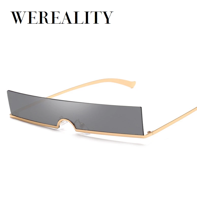 Мужские и женские прямоугольные солнцезащитные очки WeReality красные W00003S новинка