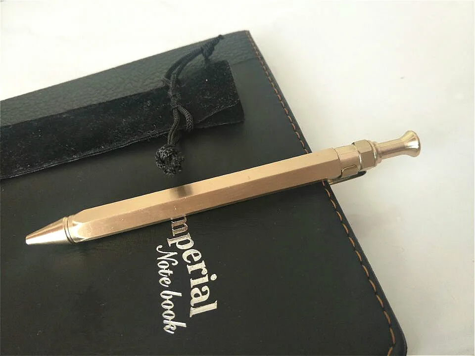 Металлические карандаши в стиле ретро латунная ручка-карандаш с держателем для