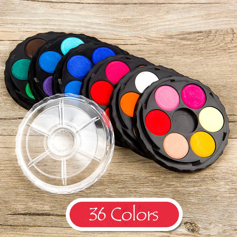 36Colors Ко-и-Нор 12 24 36 цветов пигмент сплошной акварельный набор красок цветные карандаши для рисования краски цвета воды художественные принадлежности - Цвет: 36Colors