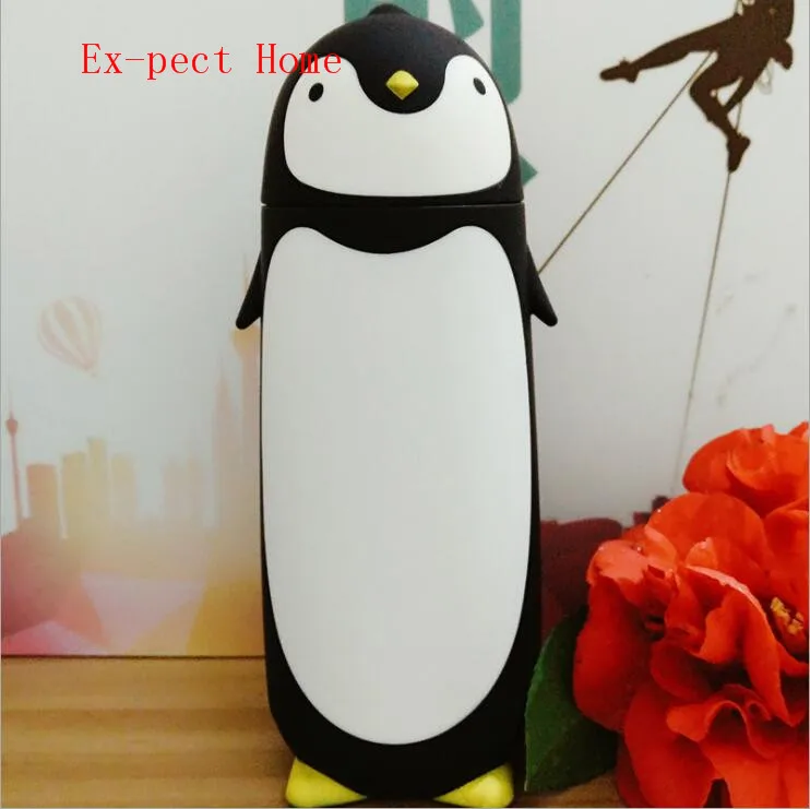 20PCS Penguin Stainless Steel Thermos Vacuum Flasks Cartoon Thermo cup Portable Thermal Children Drinking Bottle | Дом и сад