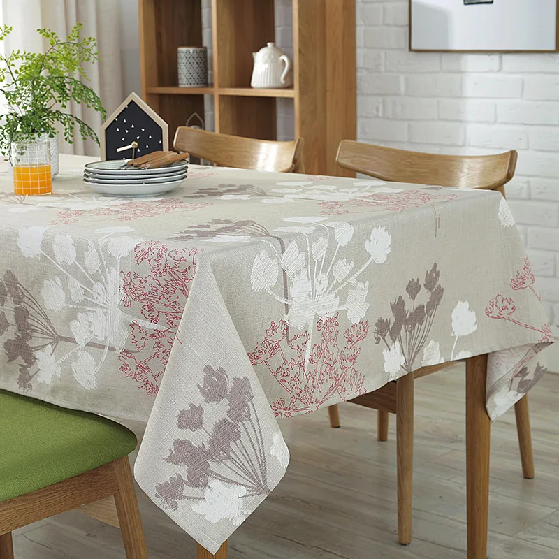 New Modern Minimalist Table Cloth Cotton Tablecloth Waterproof Clean Round Table Rectangular Tablecloth Hotel Coffee Home Dining