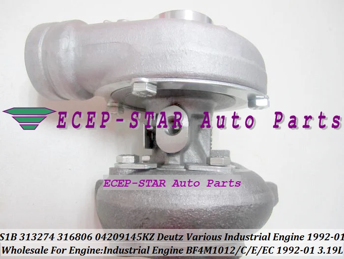 S1B 313274 316806 04209145KZ 4198470KZ 4198477KZ Турбокомпрессор для промышленного двигателя Deutz 1992-01