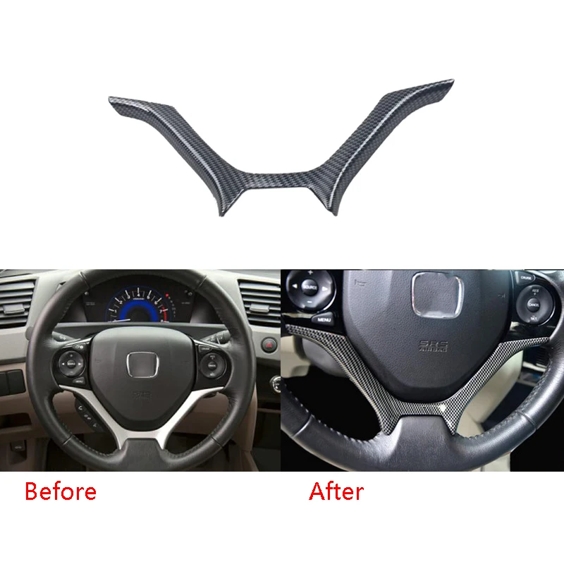 Рама подходит для Honda Civic 12-15 внутренняя Накладка рулевого колеса отделка |