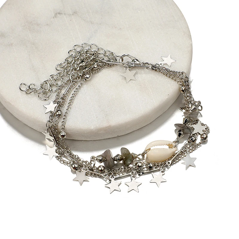 3 шт./компл. богемный геометрический Пентакль натуральный камень Гравий ракушка