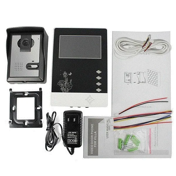 HOMSECUR 4 3 &quotTFT lcd внутренний монитор XM403 для видеодомофона|Видеодомофон| |