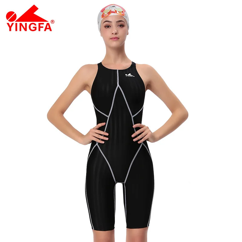 Yingfa FINA одобренный Профессиональный купальный тренировочный костюм женский