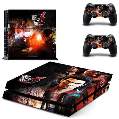 GYTM0628 Yakuza Kiwami 2 PS4 наклейка на кожу для sony playstation 4 консоли и 2 контроллера PS4 наклейка на кожу виниловая - Цвет: GYTM0628