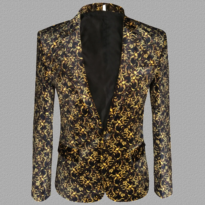 Decorative pattern blazer men suits designs jacket mens stage costumes singers clothes dance star style dress masculino homme