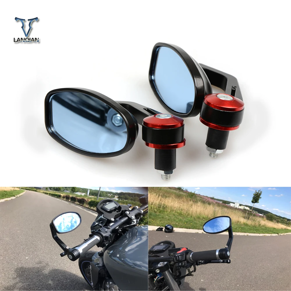 7/8 &quot&quot 22 мм мотоциклетные Руль заднего вида сбоку \ зеркала для Honda Yamaha MT-07 MT-09 FZ9 SR