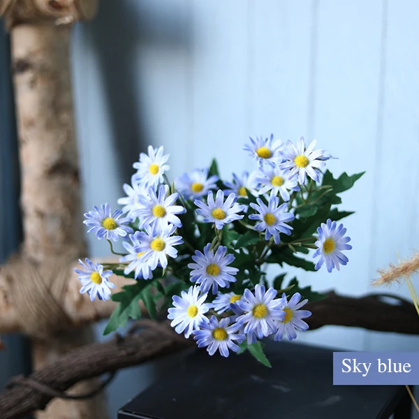 picture color Искусственный цветок ветка искусственный цветок искусственный букет Подсолнух для украшения спальни деревенский американский стиль - Цвет: picture color