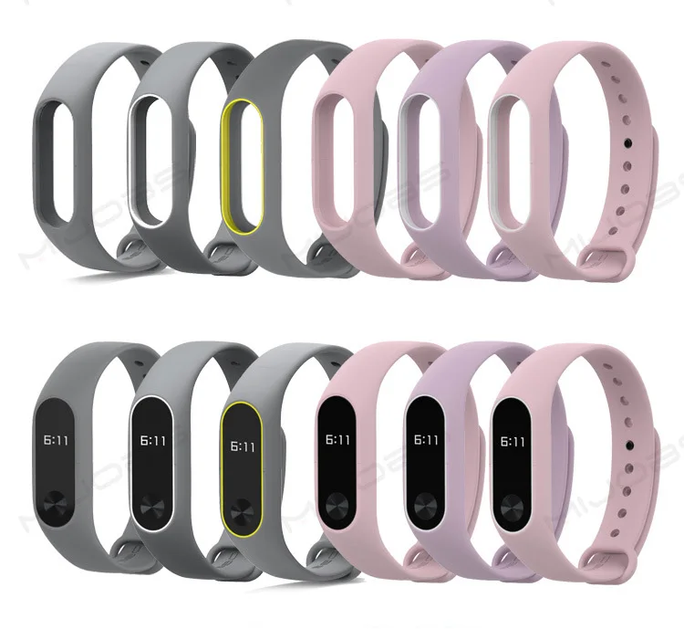 Mi рабочих мест mi band 2 аксессуары в едином положении во время занятий легкой атлетикой, mi band 2 ремешок замена силиконовый браслет для спортивной камеры Xiao mi band 2 умный браслет на запястье