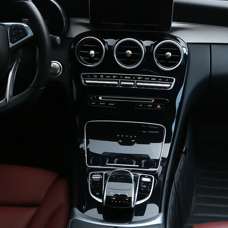 Наклейки из ТПУ для Mercedes Benz C Class C200 внутренняя невидимая защитная пленка панель