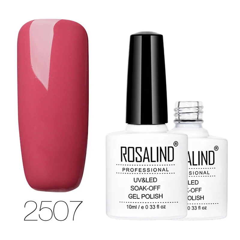 2507 ROSALIND, 10 мл, 68 цветов, серия, Гель-лак для ногтей, Гель-лак для ногтей, гель-краска, замачиваемый, Vernis, полуперманентный, УФ-гель для ногтей - Цвет: 2507