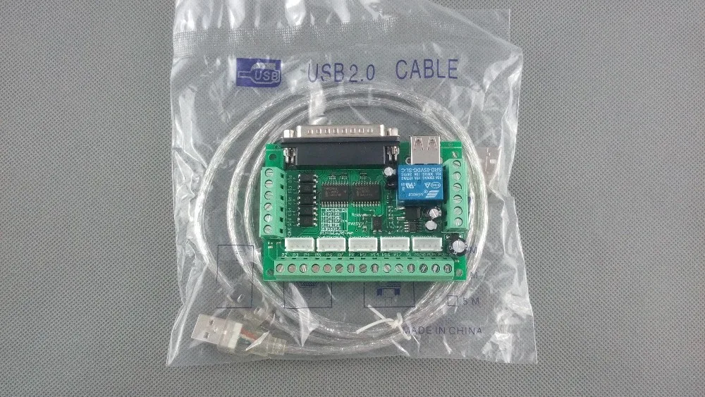 Фото Шаговый двигатель Nema34 + шаговый драйвер + источник питания + коммутационная плата DB25 + комплект шпиндельного двигателя для ЧПУ №3