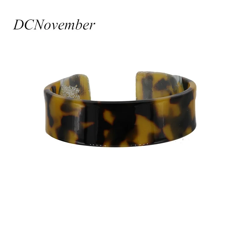 Модные браслеты из ацетата с черепаховым черепом ручной работы ювелирные