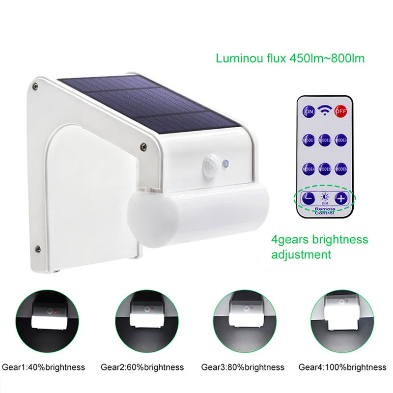 TAMPROAD LED Солнечный свет открытый пульт дистанционного управления PIR датчик