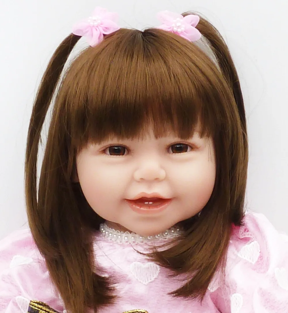24 &quotHigh-End винилсиликоновых Reborn Baby doll Игрушки для новорожденных девочек младенцев