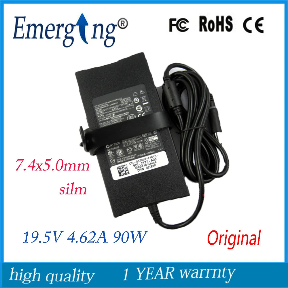 

19.5V 4.62A 90W 7.4X5.0mm Silm Original AC Laptop Adapter For Dell Inspiron 300M E1705 14R 15R E4200 E4300 N4010 N4020 M5110