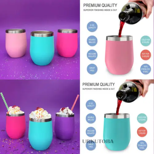 Термос чашка из нержавеющей стали винный термос кофе Вода вакуумная колба стакан