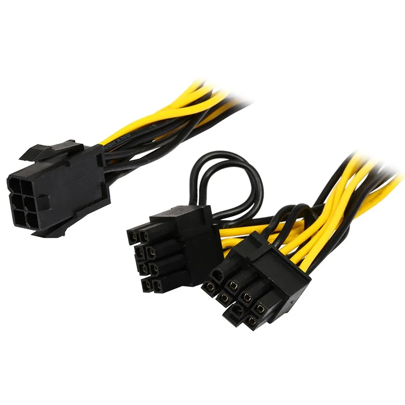 6 дюймовый Molex контактный PCI Express до 2 x PCIe 8 (6 + 2) pin Материнская плата графическая
