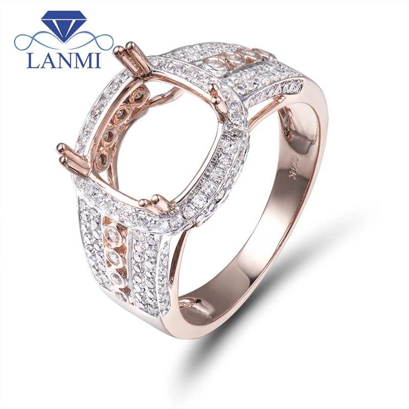Винтажная Подушка 9 мм цельное 14Kt розовое золото обручальное кольцо SR058|ring ring|ring