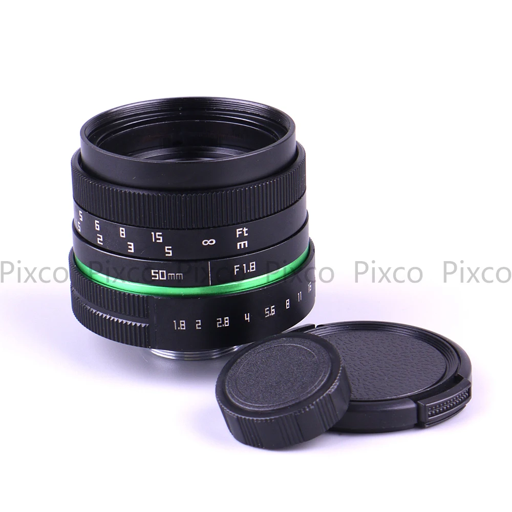 Объектив камеры C Mount camera 50 мм F1.8 APS-C tv объектив/cctv объектив подходит для 16 мм C Mount camera 50 мм F1.8 черный