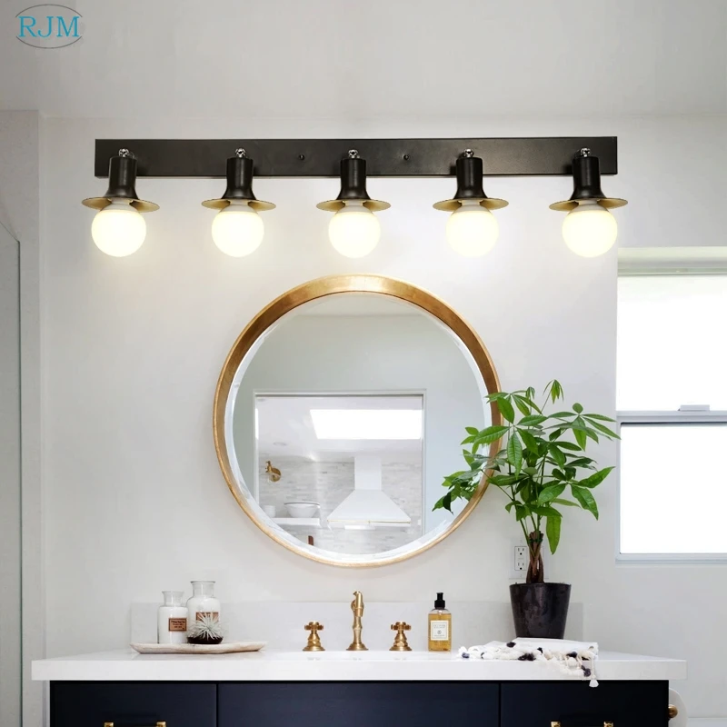 Американские современные железные настенные светильники скандинавские