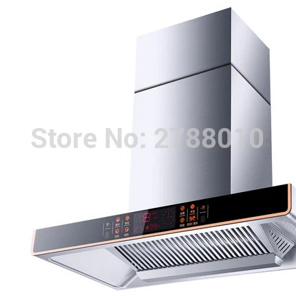 Кухонный вентилятор дымоотвод вентилятор большой всасывающий бытовой вытяжка из нержавеющей стали дымоотсос CXW-268-EQ07