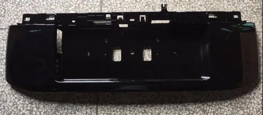 Black OE ABS задняя рамка номерного знака Крышка с росписью для Toyota Land Cruiser Prado LC150 аксессуары - Цвет: Black