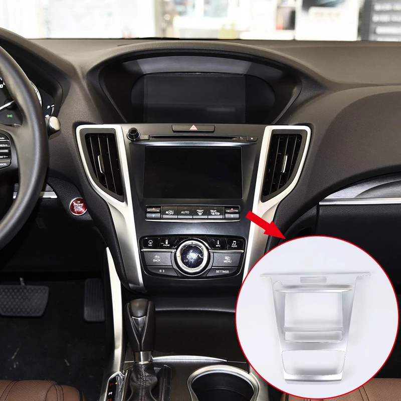 1 шт. Матовая Внутренняя крышка навигационной консоли ABS для Acura TLX 2015 2016 2017 2018