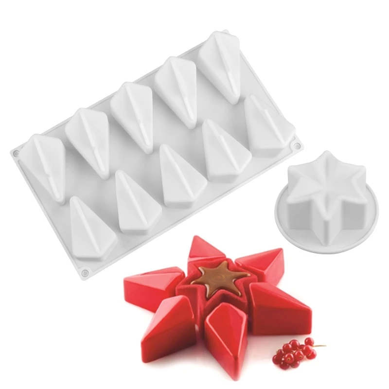 Форма для выпечки торта форма мусса 3D Силиконовая звездная силиконовая | Дом и