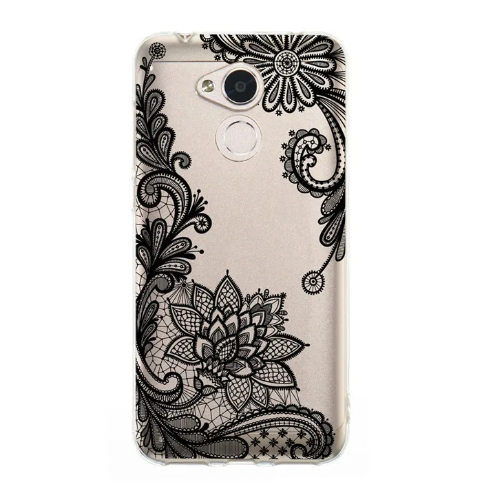 hei-leisi Чехол для huawei Honor 6A, чехол для honor 6A, 5,0 дюймов, 3D Рельефный цветок, кожа, прозрачный ТПУ чехол для Huawei Honor 6A 6 A, чехол для Honor 6A - Цвет: hei-leisi