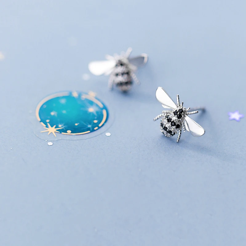 Минималистичные серьги гвоздики из стерлингового серебра 925 пробы для женщин