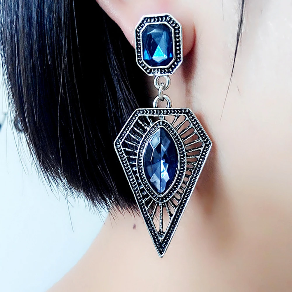 FAMSHIN модные большие серьги с подвеской-треугольником для женщин геометрической