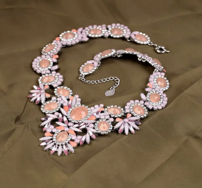 Romantic Series Color Orange Flower Violetta Necklace For Gentle Women Wedding | Украшения и аксессуары