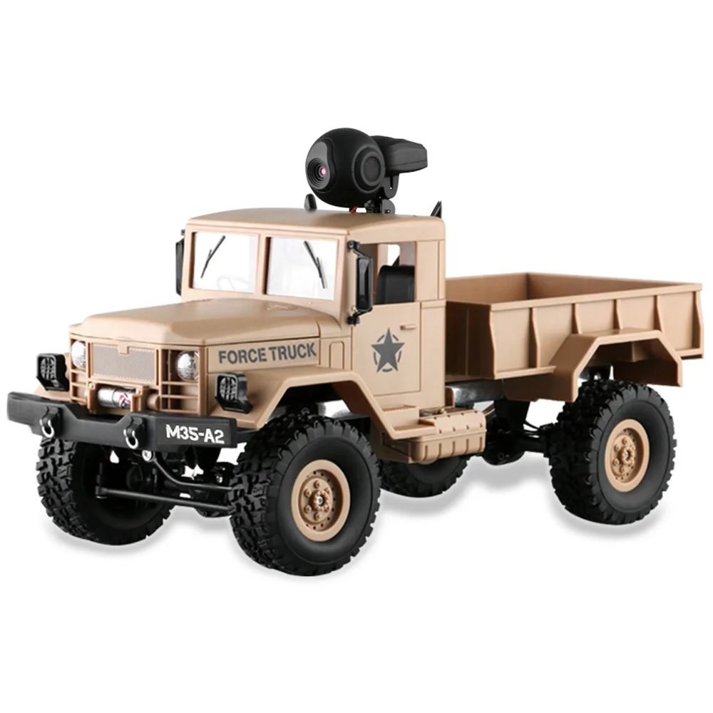 Военный автомобиль FY001A 1/16 WiFi 0 3 МП 2 4G 4WD внедорожный RTR с передним освещением радио